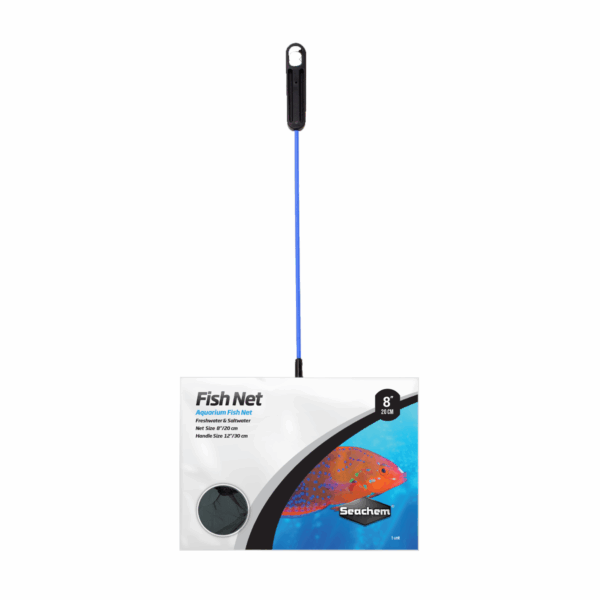 Rede Para Peixes Fish Net Malha Fina 8 Polegadas Seachem Cor Azul