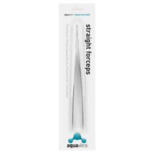Aquavitro Pinça Curva Ponta Fina Inox 25cm Straight Forceps