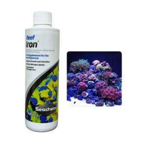 Seachem Reef Iron 250ml Ferro Corais Cores Verde Amarelo